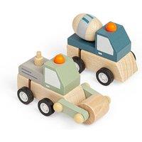 Bigjigs Toys Wind-Up Trucks (Mixer & Roller)