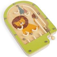Bigjigs Toys Pinball Game (Lion) - Mini Wooden Animal Game