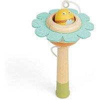 Bigjigs Toys Flower Ball & Cup Game (Bee) - Classic Wooden Toy, Pocket Money Gifts