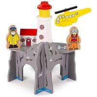 Bigjigs Rail Lighthouse 4-way Tunnel in Grey