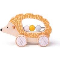 Bigjigs Toys Push Along Hedgehog in Pale Orange