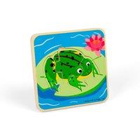 Bigjigs Toys Frog Lifecycle Puzzle - 4 Piece Chunky Puzzle