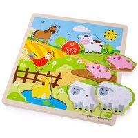 Bigjigs Toys Wooden Farm Sounds Puzzle