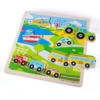 Bigjigs Toys Wooden Transport Sound Puzzle
