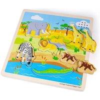 Bigjigs Toys Wooden Safari Sound Puzzle