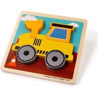 Bigjigs Toys Chunky Lift-Out Puzzle - Digger