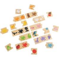 Bigjigs Toys Colour Splash Match Puzzles (30pc) in Brown