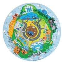 Bigjigs Toys Recycling Circular Floor Puzzle - 50 Piece (39.4cm x 39.4cm) | Size: 39.4 cm x 39.4 cm
