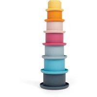 Bigjigs Toys Silicone Stacking Cups - 7 Piece Rainbow Stacking Toys