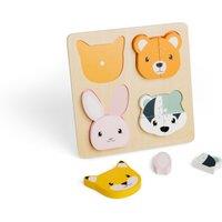 Bigjigs Toys Woodland Counting Puzzle - 10 Piece Wooden Animals Jigsaw