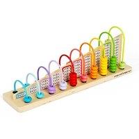 Bigjigs Toys Wooden Rainbow Counting Abacus
