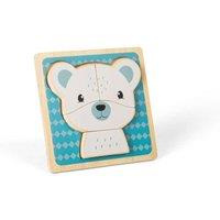 Bigjigs Toys 4 Piece Wooden Polar Bear Chunky Jigsaw Puzzle