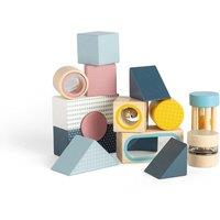 Bigjigs Toys Wooden Sensory Explorer Blocks, 14 Play Pieces