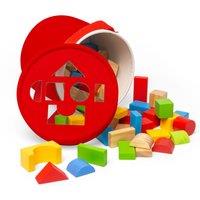 Bigjigs Toys First Building Bricks in Red