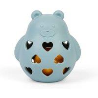 Bigjigs Toys Honey Bear Rattle - Sensory Shaker & Teething Toy in Blue