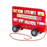 Bigjigs Toys London Bus Pull Along in Red