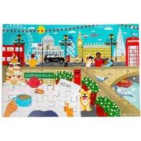 Bigjigs Toys London City Floor Puzzle - Giant 48pc Wooden Jigsaw Puzzles