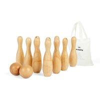 Bigjigs Toys 10 Pin Bowling Set in Brown