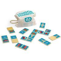 Bigjigs Toys London Dominoes - 28pcs Wooden Domino Game For Children