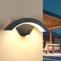 COMELY Outdoor Wall Lights, 24W Waterproof IP65 Black Wall Lights, 3000K