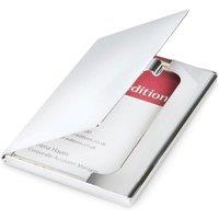 Silver Editions SilverplatedBusines Card Case in Silver