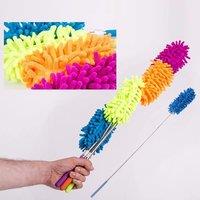 Xample Telescopic Microfibre Duster Extendable Feather Cleaning Brush 26-75cm Purple