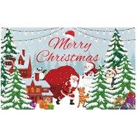 Leaper Style 4 Christmas Reindeer Party Decoration Backdrop in White