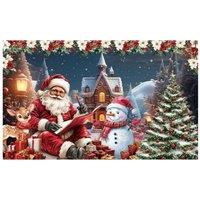 Leaper Style 5 Christmas Reindeer Party Decoration Backdrop