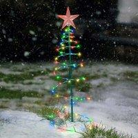 Leaper Solar Christmas Tree Outdoor Garden Decoration Lights in Green