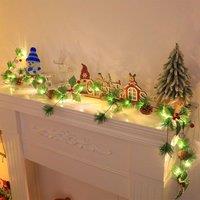 Leaper Style 3 Christmas Vine String Creative Decorative Lighting in Green