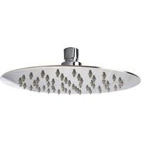 Nes Home 200mm Ultra Thin Round Shower Head in Metallic Silver