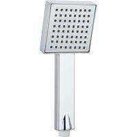 Nes Home Chrome Modern Single Mode Square Faceplate Handset in Silver