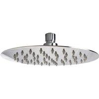 Nes Home Round 250mm Ultra Thin Shower Head in Silver