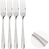 Glim & Glam Cutlery 18/8 Stainless Steel Fork 4pc Set Palace in Silver