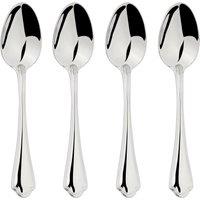 Glim & Glam Cutlery 18/8 Stainless Steel Tea Spoon 4pc Set Alhambra in Silver