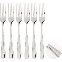 Glim & Glam Cutlery 18/8 Stainless Steel Fork 6pc Set Palace in Silver