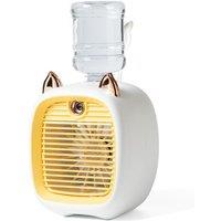 Leaper Mini Cartoon Fox Misting Desktop Fan in Yellow