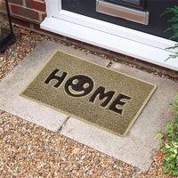 Nicoman PVC Spaghetti Coil Home Doormat in Beige | Size: 44 cm x 75 cm