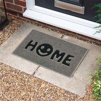 Nicoman PVC Spaghetti Coil Home Doormat in Grey | Size: 44 cm x 75 cm