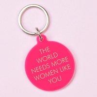 Flamingo Candles The World Needs More Women Like You Keyring in Black