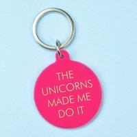 Flamingo Candles The Unicorns Made Me Do It Keyring in Pink