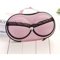 Leaper EVA Travel Portable Storage Bra Case in Pink