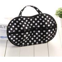 Leaper EVA Travel Portable Storage Bra Case in Jet Black