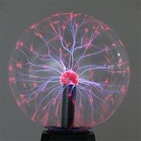 Leaper 3.5 Inch Sound Sensitive Static Ball Plasma Magic Night Lamp in Black
