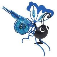 Leaper Garden Decoration Hanging Luminous Simulation Insect Ornament in Blue
