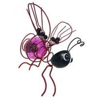 Leaper Garden Decoration Hanging Luminous Simulation Insect Ornament in Purple