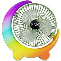 Leaper Blue 800 mAh Portable Small USB Charging Electric Cooling Fan in Green
