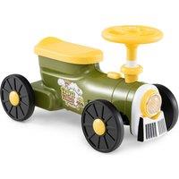 Gymax Ride on Push Car Portable Foot to Floor Scooter With Train Whistle in Green