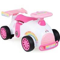 Costway Ride On Car Foot-to-Floor Sliding Toy with Under-Seat Storage Shark in Pink