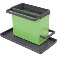 Metaltex Tidy-Tex Kitchen Sink Organiser - Green/Grey in Green